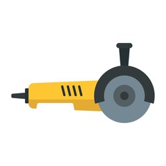 Sticker - Angle grinder icon. Flat illustration of angle grinder vector icon for web design