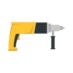 Poster - Electric drill icon. Flat illustration of electric drill vector icon for web design