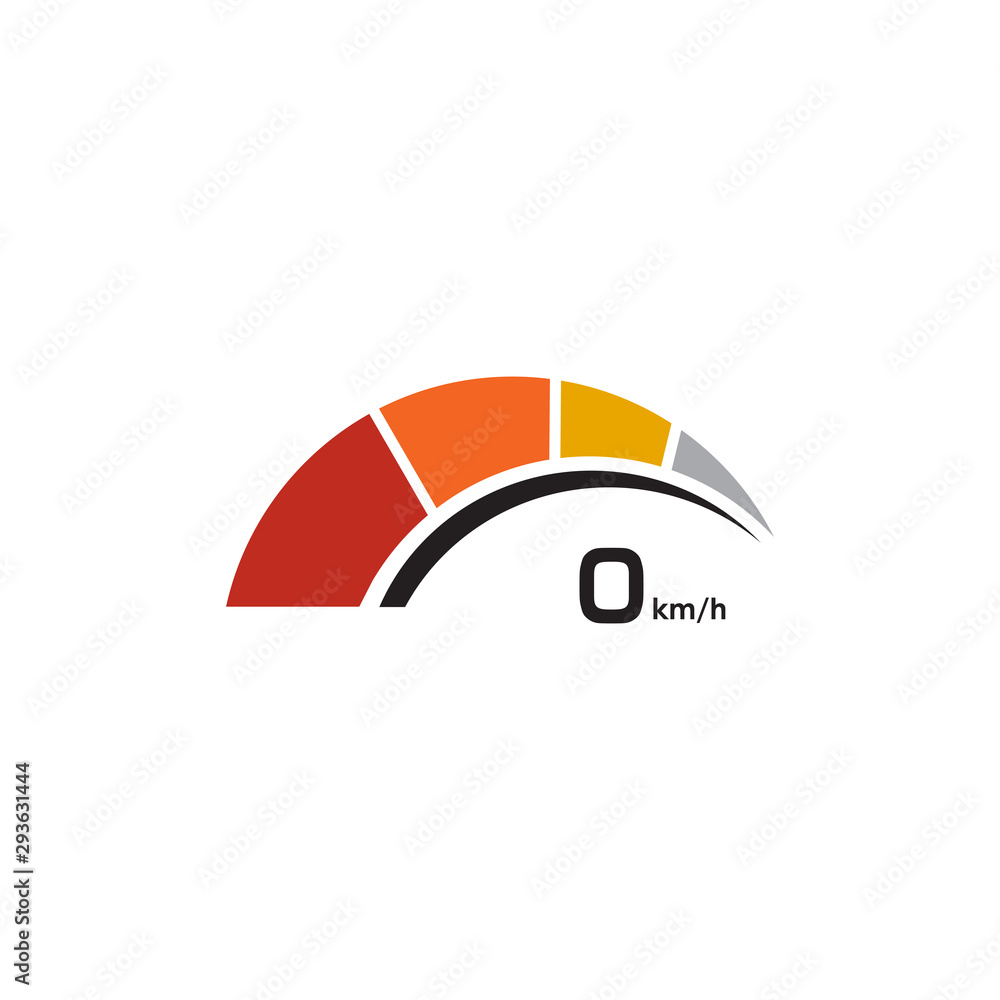 Speedometer logo icon design vector template Stock Vector | Adobe Stock