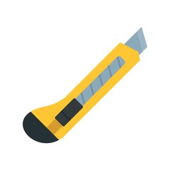 Poster - Office knife icon. Flat illustration of office knife vector icon for web design