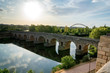 The Roman bridge of the Spanish city of Mérida is considered the longest in antiquity.In the times of the Roman Empire the work was elevated over the Guadiana river along two sections separated by a t