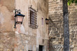 Streets with street lamps and old windows Albarracín