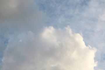 dramatic cumulus clouds background