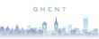 Ghent Transparent Layers Gradient Landmarks Skyline