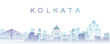 Kolkata Transparent Layers Gradient Landmarks Skyline