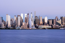 View Looking Across Hudson River At The Midtown Cityscape, Manhattan