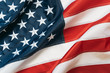 © DedMityay - American Flag or United States of America national flag background, close up
