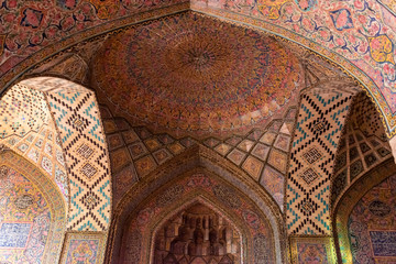 Canvas Print - Dome of Nasr ol Mol mosque in Shiraz - Iran