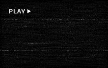 Glitch VHS Effect. Old Camera Template. White Horizontal Lines On Black Background. Video Rewind Texture. No Signal Concept. Random Abstract Distortions. Vector Illustration