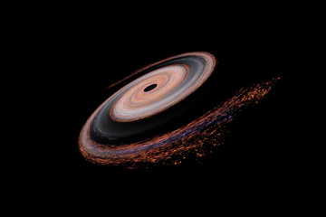 Wall Mural - black hole somewere in space. science fiction. elements of this image were furnished by nasa.