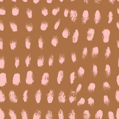 Wall Mural - seamless hand drawn pattern with colorful dots. vector brush strokes design elements. perfect for wa