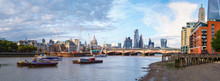 Very High Resolution Panoramic Image Of London At Sunset