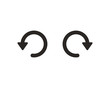 Undo and redo icon symbol vector