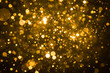 canvas print picture - Abstract blur gold sparkle bokeh