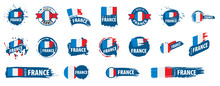 France Flag, Vector Illustration On A White Background.