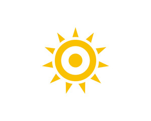 Wall Mural - Sun icon symbol vector