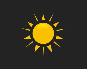 Wall Mural - Sun icon symbol vector