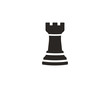 Chess rook icon symbol vector