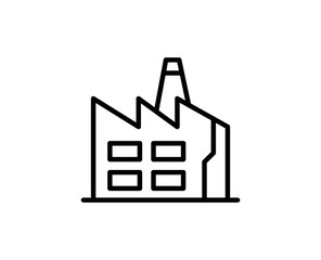 Factory line icon