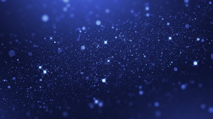 Wall Mural - luxury blue particle glitter abstract background for happy new year and merry christmas festive seas