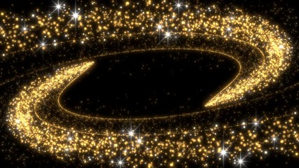 Wall Mural - intro background gold particles