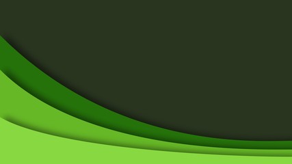 abstract smooth curve simple green color tone scheme background presentation template wallpaper business illustration