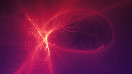Wall Mural - purple glow energy wave.