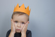 little boy with crown