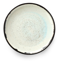 Empty Ceramic Plate On White Background