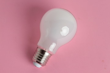 light bulb on colorful background