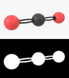© gaetan - 3D illustration of a carbon dioxide molecule with alpha layer