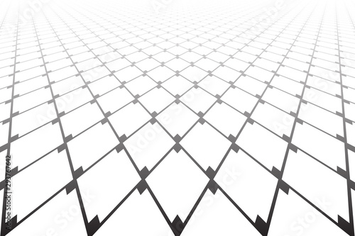 Abstract geometric pattern. Diminishing perspective.