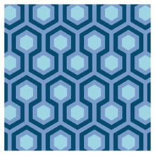 Seventies Blue Wallpaper