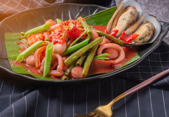 Wall Mural - vegetables in a pan