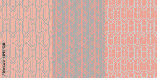 Abstract geometric vintage luxury seamless pattern