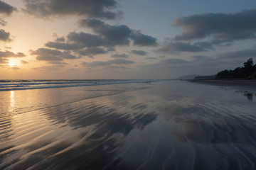 Sunset at  Anjarle beach in Ratnagiri,maharashtra,India,Asia