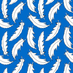 seamless pattern with feathers