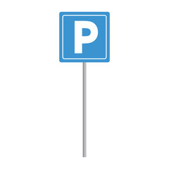 Poster - parking sign icon