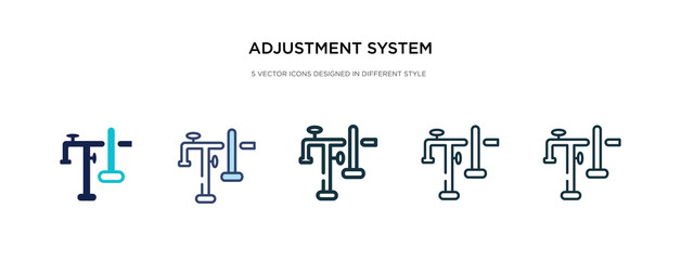 Wall Mural - adjustment system icon in different style vector illustration. two colored and black adjustment syst