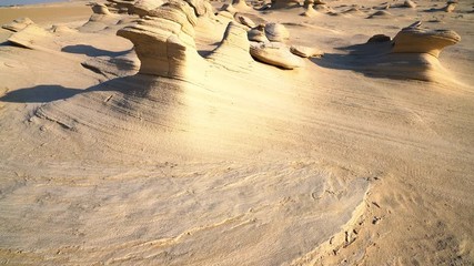 Wall Mural - Sandstone formations in Abu Dhabi desert in United Arab Emirates