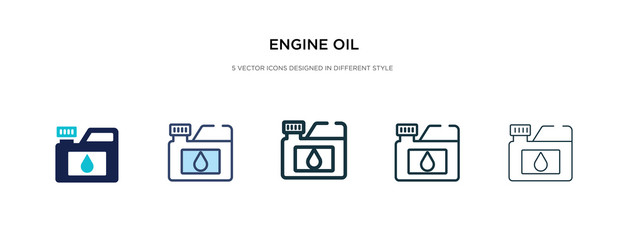 Wall Mural - engine oil icon in different style vector illustration. two colored and black engine oil vector icons designed in filled, outline, line and stroke style can be used for web, mobile, ui