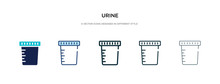 Urine Icon In Different Style Vector Illustration. Two Colored And Black Urine Vector Icons Designed In Filled, Outline, Line And Stroke Style Can Be Used For Web, Mobile, Ui