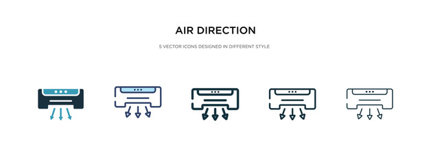 Wall Mural - air direction icon in different style vector illustration. two colored and black air direction vector icons designed in filled, outline, line and stroke style can be used for web, mobile, ui