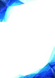 © beelaa - Adstract triangle blue border watercolor hand painting background.