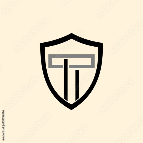 Letter T Shield Abstract Creative Business Logo Buy This Stock