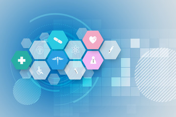 medical health care science innovation concept pattern background