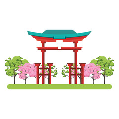 Canvas Print - Japan landmarks design