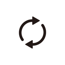 Reverse Arrow Icon Symbol Vector