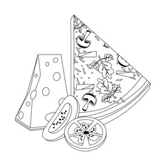 Sticker - Italian pizza design