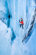 Winter ice climbing